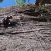 Joey Guajardo taking his chances on Roll the Bones at the Slips in Big Cottonwood