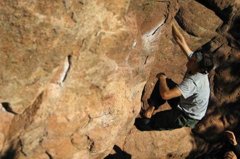 Danny B tearin up some boulders at Flagstaff.