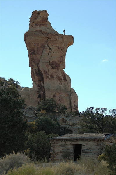 Ben climbing above history...