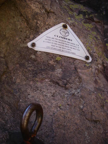 Extremely well marked rappel stations.