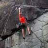 Reaching through the blocky bulge on Nightmare, 12a.