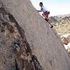 Dave takes A Walk on the Beach (5.4), Joshua Tree NP