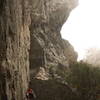 Moore's Wall, North Carolina. Climber: Caroline Schaumann. 