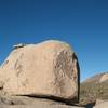 The Maverick Boulder with Saddle Rocks in the distance.