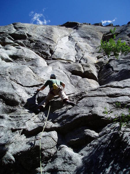 P1 of China Doll is a nice 11a with the crux at the last bolt.