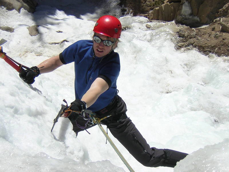 Climbing in Silverplume years back (old school X-15's!)