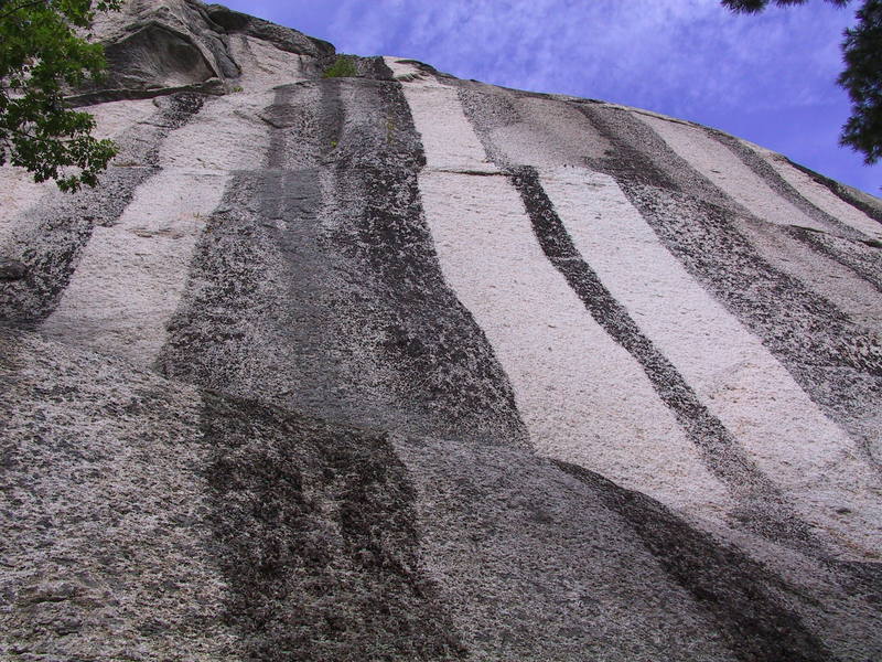 Cleaned! sport routes at a crag near Bangor, ME.