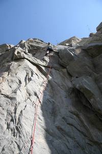 Enjoying the fine position on Shockwave, 5.10c.