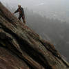 Kevin's party was climbing adjacent to our party traversing the east face on either College Drop Out or Extra Point.