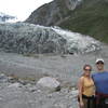 The Fox Glacier is just 15 miles down the road from the Franz Josef Glacier, and it is similarly carving its way through the rainforest towards the ocean.