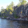 The entire sunset boulder wall