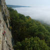 Unknown climbers on pitch 2