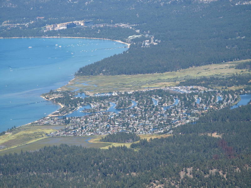 Tahoe keys from the summit of Mt. Tallac