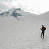 Below the Black Buttes on skins.  The party above rallied to arms after we'd arrived in camp, passed us here, and then pooped out later. <br>
<br>
Photo by Kirk Miller