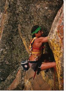 Steve Brown in the crux of "Do or Fly" 1984