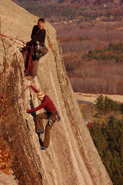 Nuria finishing up the last pitch