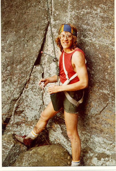 70's nostalgia tube socks and all. 1978 and I am all of 16 here. Discovered  climbing