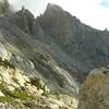 Campsite at South Fork of Garnet Canyon... which looks over to Disappointment Peak