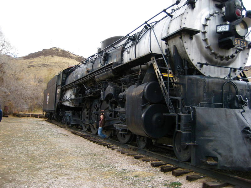 My son Colden at the Colorado Train Museum, 2007
