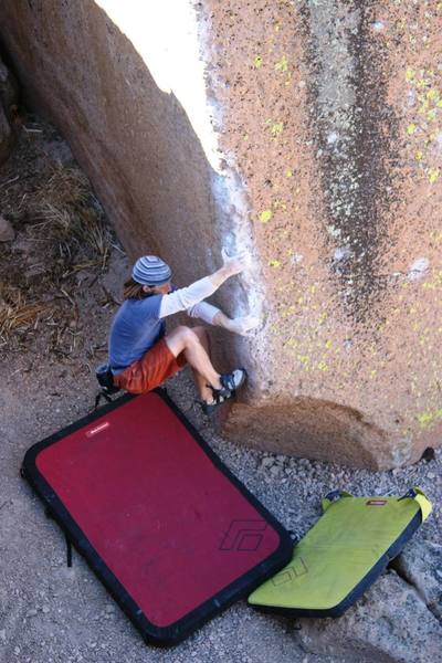 The crux moves on The Church of the Lost and Found (Left) - V3