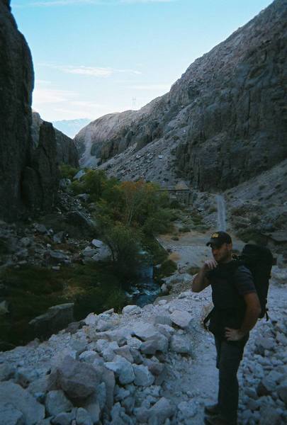 Kevin Friedrich near the El Dorado; autumn, 2007.