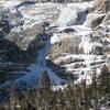 Black Lake Gully. Well in November 25, 2007.  Ice to the right also touching down.  Picture by Christopher Perkins.