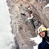 Jordan is cold and damp after climbing Ames Ice Hose.  New Year's Day 2007.  