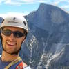 Me on Crest Jewel (North Dome), with the Northwest Face of Half Dome in the background.  Yosemite, summer 2007