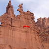 Mario descending the not so easy but quick way from the corkscrew summit, 11/25/07