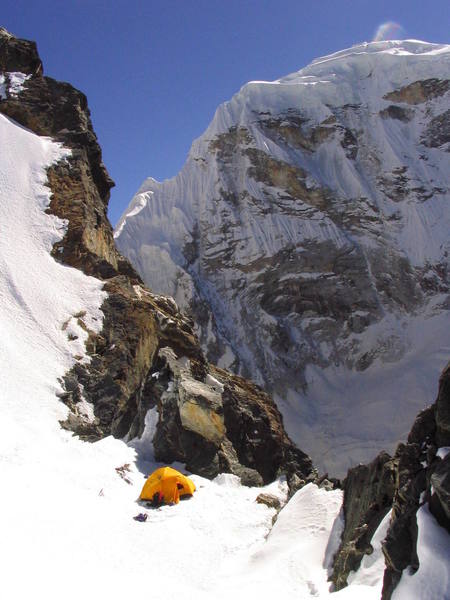 high in the Himalayas