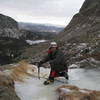 Chris Perkins topped out at Timberline Falls.<br>
<br>
Photo by John Langston.