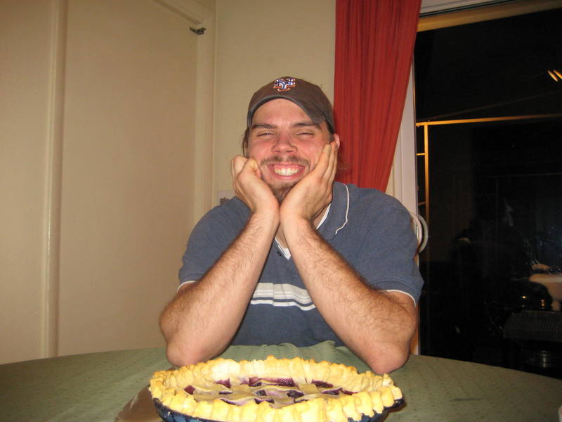 My first blueberry pie.<br>
<br>
Picture by Colden Perkins.