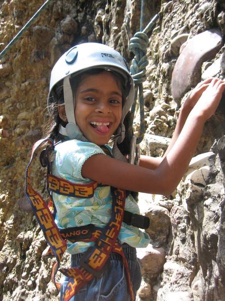 My daughter Nidhi busting a move<br>
Maple Canyon 2006