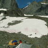 Camp below the West Buttress of the Horn