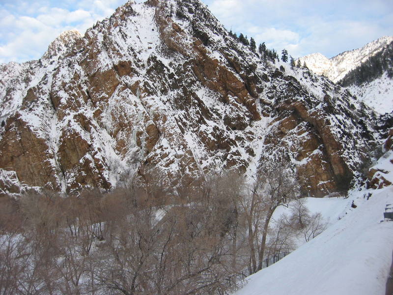 Storm Mountain Ice Falls