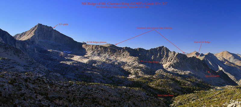 North East Ridge of Mt. Clarence King