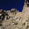 3rd class approach gully from Sixty Lakes Basin to the crest of NE Ridge - September 16, 2006