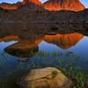 Isosceles Peak and Columbine Peak from Dusy Basin - July 2007