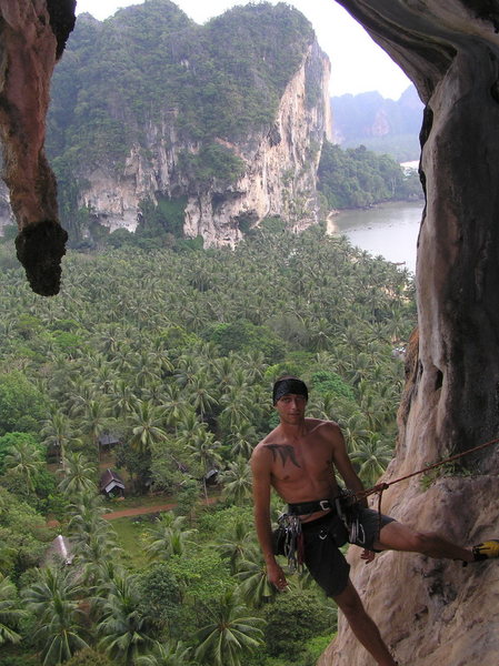 The anchor at the top of the route.