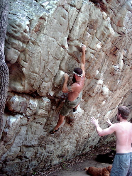 Phil on the "Croc Wall"