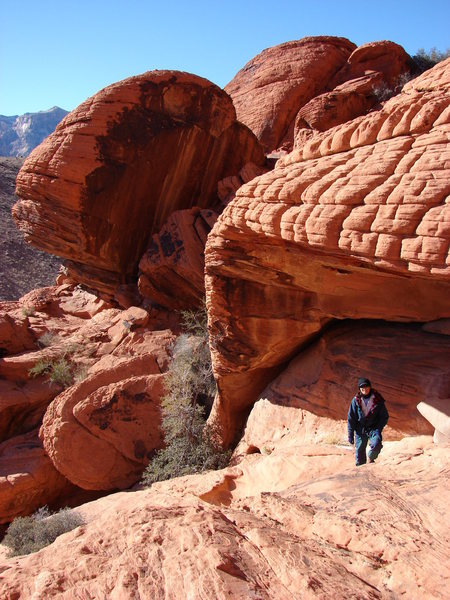 Approaching the Gallery, right after trail crosses over ravine.