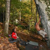 Dave Vuono playing on Bolton's best V2, The Sharkfin.