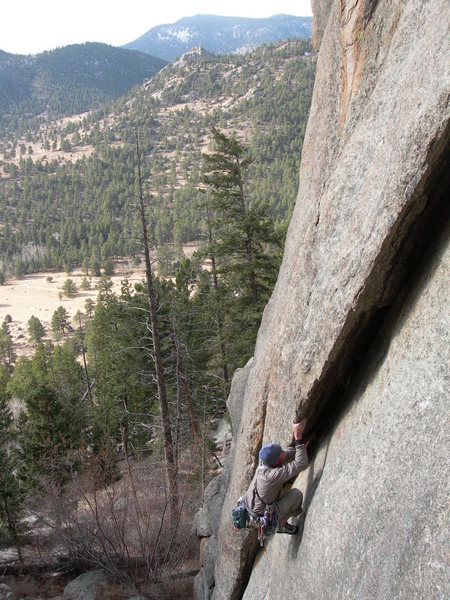 Jason Seaver on Tarantula. 11-25-06.<br>
Photo by Mike Carnes.