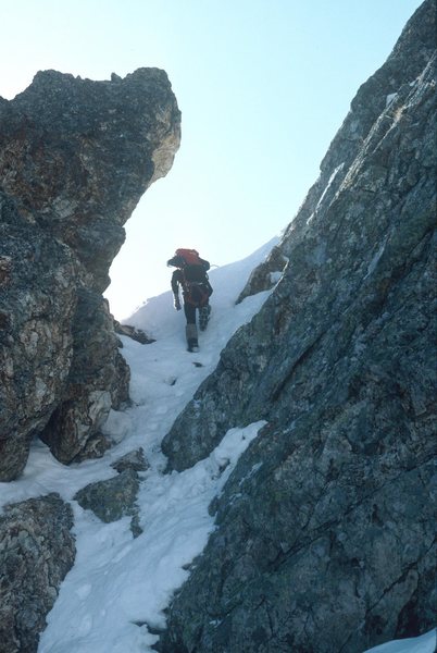 Traversing to the upper face.