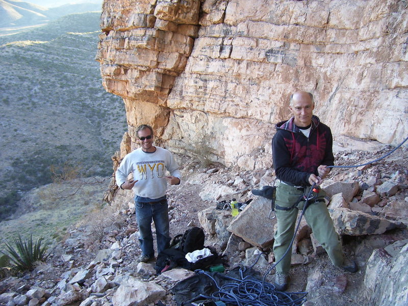 Shady characters in the Bee Cave. VB models my WYO-gear.