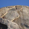 Daniel leading through the non-existant holds of Let it Bleed.