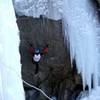 Evgeny Krivosheitsev competing in Ouray 2008.