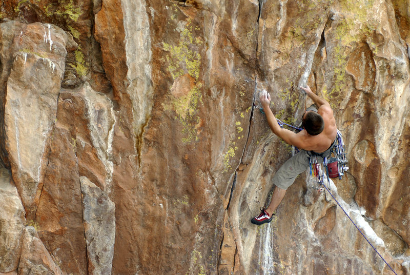 Climber: Wyatt Payne. Photo by Terry.