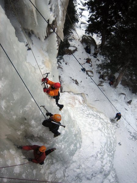 Uncrowded conditions at Hidden Falls, 1/19/2008.