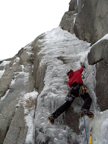 Chris leading the second pitch